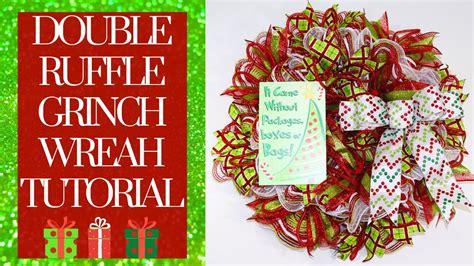 GRINCH WREATH TUTORIAL CHRISTMAS MESH WREATH HOW TO MAKE A WREATH