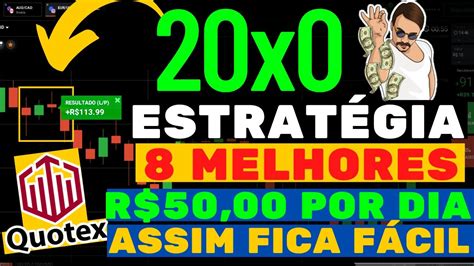 Quotex Estrat Gia Por Dia X Melhor E Mais Assertiva