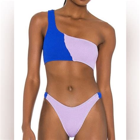 Bond Eye Swim Bound By Bondeye Lavender And Bright Blue Bikini