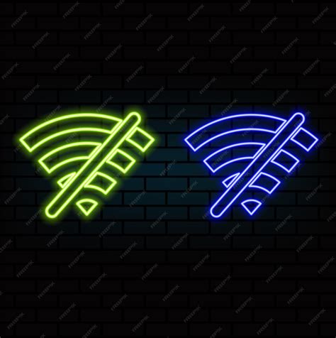 без сигнала wi fi неоновая табличка красочные современные тенденции ...