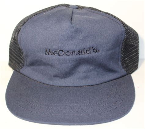 1980s Vintage McDonald's Uniform Hat Snapback Trucker… - Gem