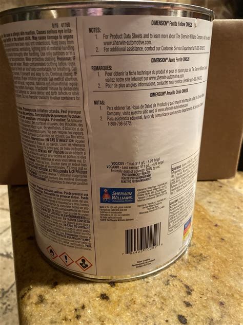 Sherwin Williams DM528 Mixing Toner 1 Gal Ferrite Yellow EBay