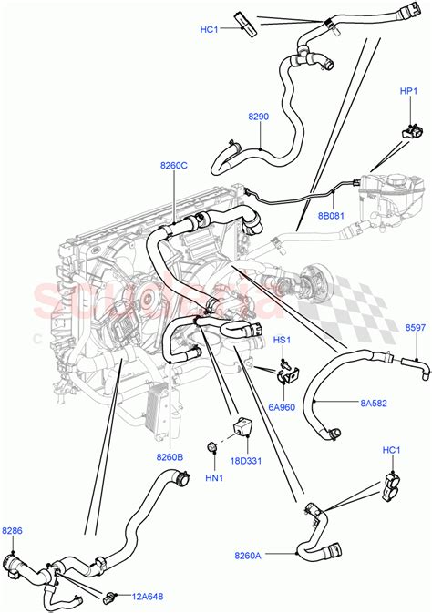 Cooling System Pipes And Hoses L V Tivct T C Gen Petr Parts