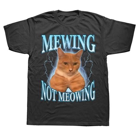 Mewing Not Meowing Tshirt Tiktok Mewing Etsy