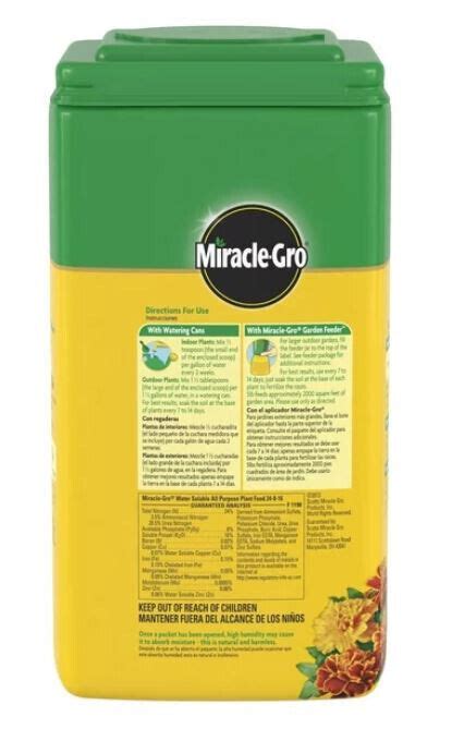 Miracle Gro Water Soluble All Purpose Plant Food 5 Lbs Ebay