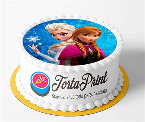 Cialda Per Torta FROZEN Decorazione Alimentare Senza Glutine Topper