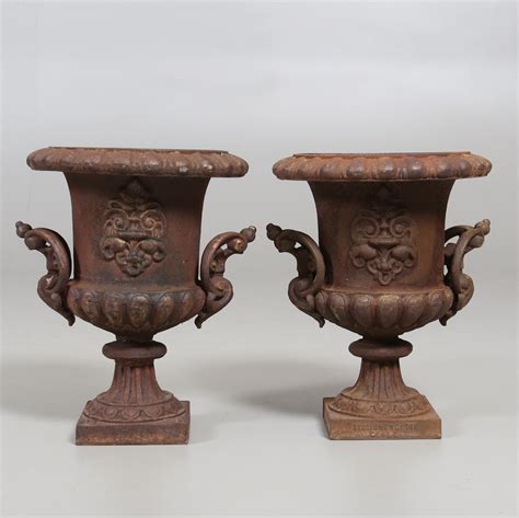 Images For Garden Urns A Pair Cast Iron Skoglund Olsson