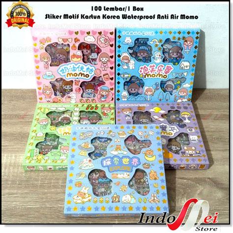 Jual Lembar Box Stiker Motif Kartun Korea Waterproof Anti Air