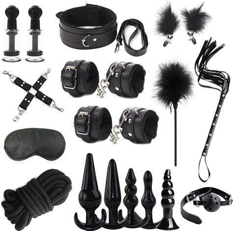 BDSM Fesseln Sex Set Perfekt Bondage Set 18 Stück Handschellen Sex Bett