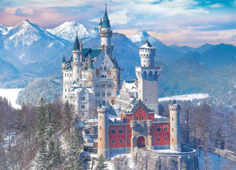 Castillo Neuschwanstein En Invierno 1000 Piezas Puzzleshop