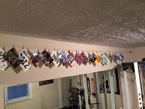 pin  abratt  run race bib display running bib display medal