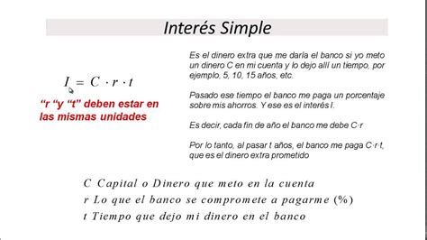 Interes Simple Definicion Y Ejercicios Youtube