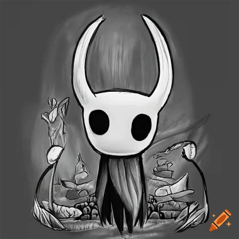 Dibujo Realista De Hollow Knight On Craiyon