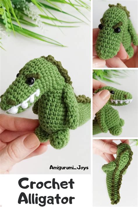 Crochet Alligator Pattern Easy Crochet Amigurumi Crocodile Mini