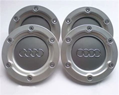 Pcs Mm N A For Audi Grey Alloy Wheel Center Caps Rim Caps