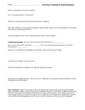 Describe An Individual With The Karyotype Shown A Doc Template