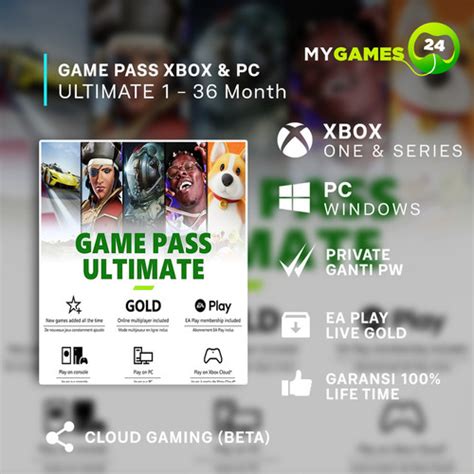 Jual Xbox Game Pass Gamepass Ultimate Xbox Pc Cloud Gaming