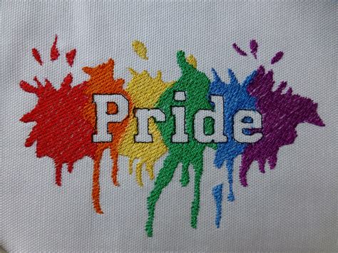 Machine Embroidery Design Pride Lgbtq Rainbow Digital Download Etsy