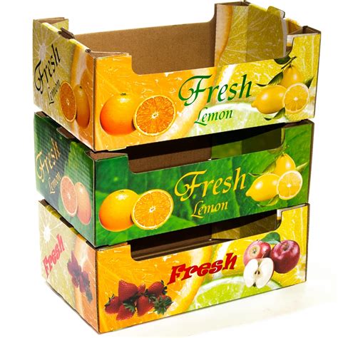 OEM Pliage boîte en carton ondulé pour les fruits frais et légumes