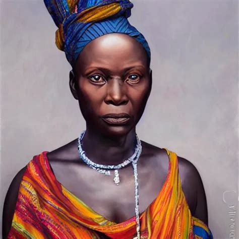 Portrait Of An Congolese Woman 3 5 From Democratic Stable