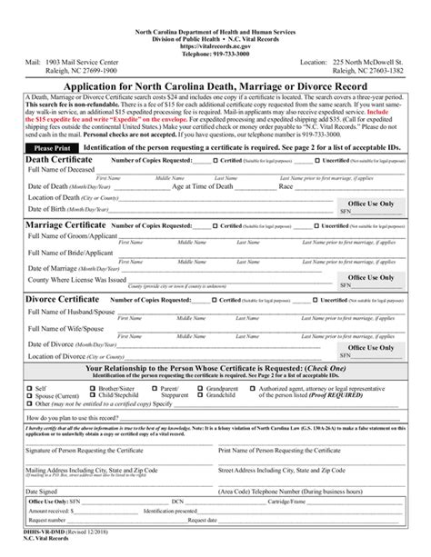 Fill Free Fillable Forms For The State Of North Carolina