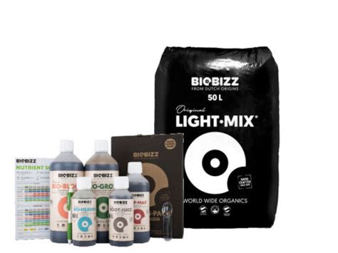 Biobizz L Light Mix Starters Pack Light Mix Grow Erde D Nger Set