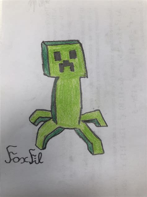 minecraft art creeper rminecraft