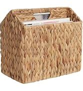 Amazon Storageworks Hand Woven Water Hyacinth Magazine Holder