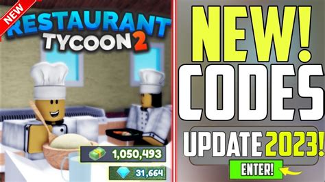 Finally New Restaurant Tycoon Codes Roblox Restaurant Tycoon