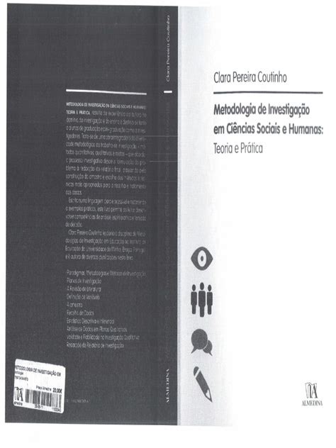 Metodologia De Investigação Em Ciências Sociais E Humanas Teoria E