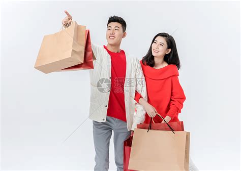 情侣红色喜庆购物高清图片下载-正版图片501122269-摄图网