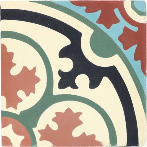 8x8 Barcelona 4 Barcelona Cement Decorative Floor Tile Casa Tile®