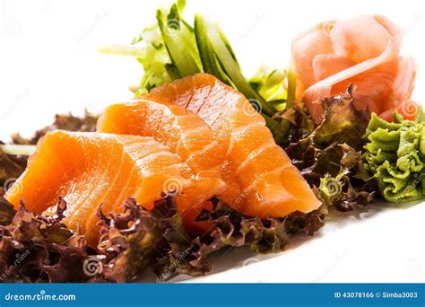 Sake Sashimi Stock Photo Image Of Dinner Fresh Delicious 43078166