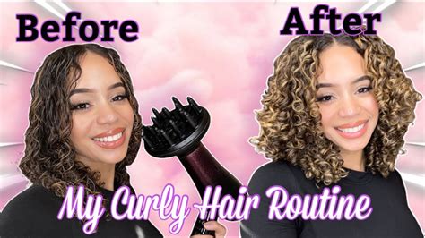 Curly Hair Routine 2022 3a 3b Curls Detailed Youtube