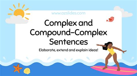 Complex And Compound Complex Sentences Free Powerpoint Template