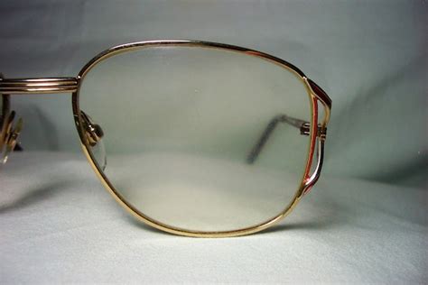 Hoya Eyeglasses Gold Plated Titanium Oval Square … Gem