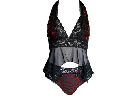 Metallic Zebra Babydoll Lingerie Set Handmade Lingerie Sexy Etsy