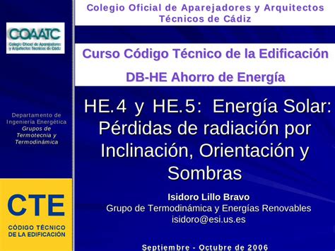 PDF Grupos de Termotecnia y Inclinaci ón Orientaci n y Sombras HE4 y