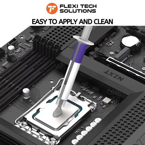 Nzxt High Performance Thermal Paste Excellent Thermal Conductivity Flexi Tech