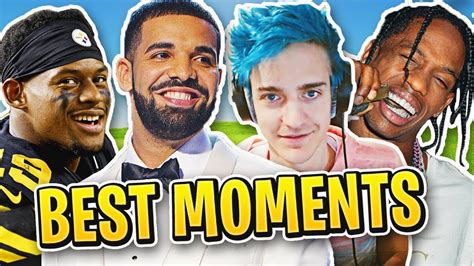 Ninja Plays Fortnite W Drake Travis Scott And Juju Best Livestream