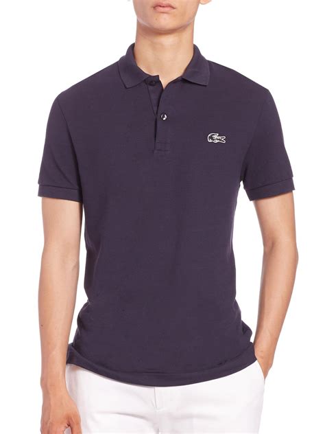 Lacoste Camo Croc Pique Polo In Blue For Men Lyst