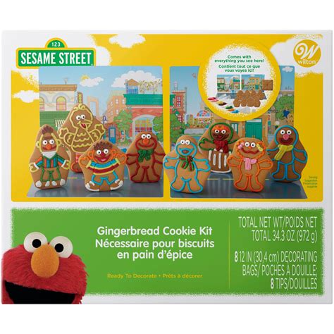 Wilton Sesame Street Gingerbread Cookie Decorating Kit - Walmart.com - Walmart.com