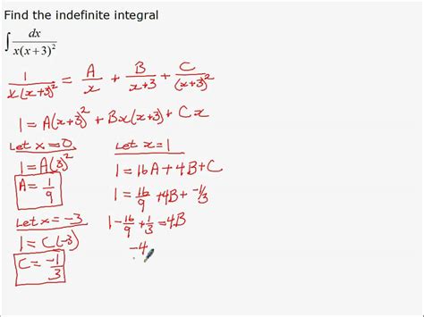 Integration By Partial Fractions Example 3 Youtube