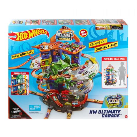 Garažas Hot Wheels Ultimate Garage GJL su dinozauru kainos nuo Kaina lt