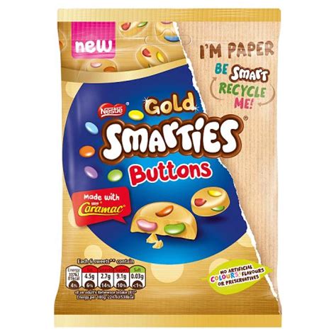 Smarties Gold Buttons New Launch British Corner Shop