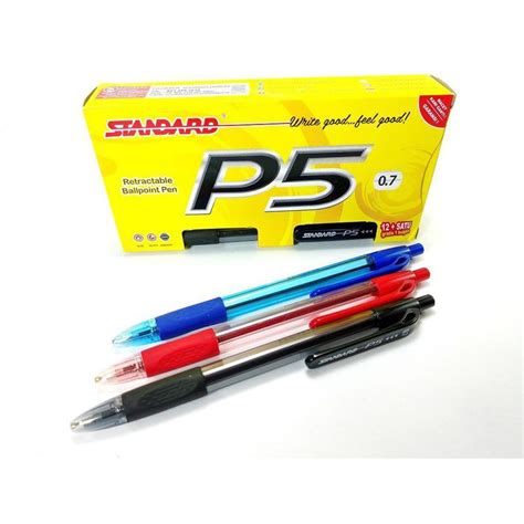 Jual 3 Pcs Pulpen Standard P5 0 7mm Bolpen Pena Pen Semi Gel Cetek