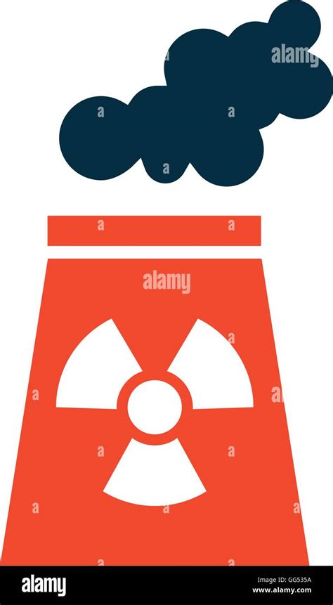 Nuclear Plant Chimney Icon Stock Vector Image Art Alamy