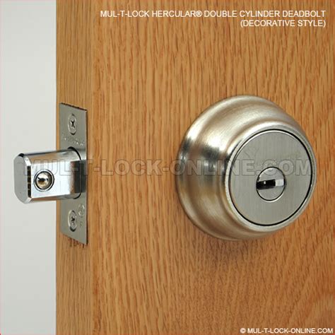 Mul T Lock Mtl600 Hercular Double Cylinder Deadbolt Decorative Style