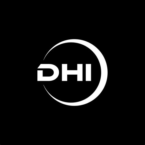 Dhi Letter Logo Design In Illustration Vector Logo Calligraphy