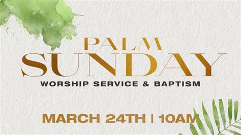 Palm Sunday Morning Worship And Baptism Service Elder Angèle Cade Youtube